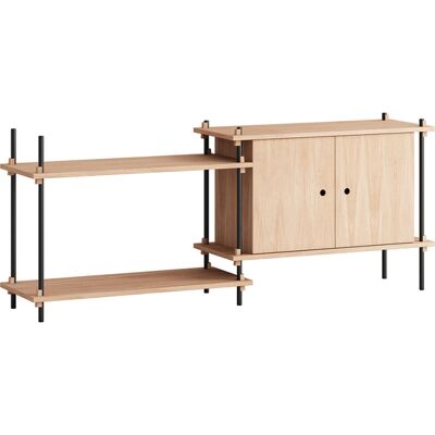 MOEBE - Scaffale Shelving System - Legno naturale - MDF impiallacciato rovere MOEBE - Scaffale Shelving System - Legno naturale - MDF impiallacciato rovere