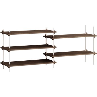 MOEBE - Scaffale Shelving System - Marrone - MDF impiallacciato rovere MOEBE - Scaffale Shelving System - Marrone - MDF impiallacciato rovere