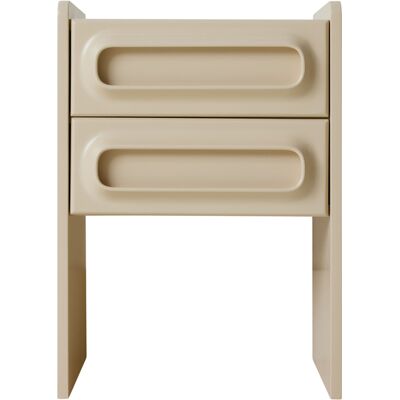 HK LIVING - Comodino Space - Beige - MDF laccato HK LIVING - Comodino Space - Beige - MDF laccato