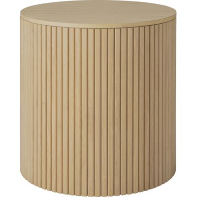 Ethnicraft - Tavolino d'appoggio Roller - Legno naturale - Massello di quercia oliato - Designer Jacques Deneef Ethnicraft - Tavolino d'appoggio Roller - Legno naturale - Massello di quercia oliato - Designer Jacques Deneef