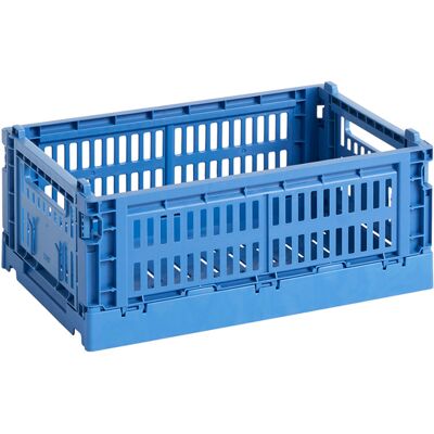 Hay - Cestino Colour Crate - Blu - Polipropilene riciclato - Designer Studio Hay - Cestino Colour Crate - Blu - Polipropilene riciclato - Designer Studio