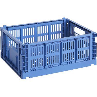 Hay - Cestino Colour Crate - Blu - Polipropilene riciclato - Designer Studio Hay - Cestino Colour Crate - Blu - Polipropilene riciclato - Designer Studio
