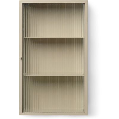 Armadio a Parete Ferm Living Haze - Vetro Scanallato/Cashmere Armadio a Parete Ferm Living Haze - Vetro Scanallato/Cashmere