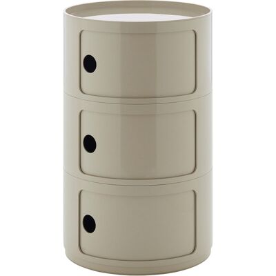 Kartell - Portaoggetti Componibili - Grigio - ABS - Designer Anna Castelli Ferrieri Kartell - Portaoggetti Componibili - Grigio - ABS - Designer Anna Castelli Ferrieri