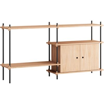 MOEBE - Scaffale Shelving System - Legno naturale - MDF impiallacciato rovere MOEBE - Scaffale Shelving System - Legno naturale - MDF impiallacciato rovere