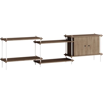MOEBE - Scaffale Shelving System - Marrone - MDF impiallacciato rovere MOEBE - Scaffale Shelving System - Marrone - MDF impiallacciato rovere