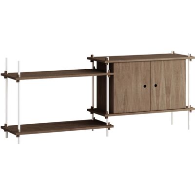 MOEBE - Scaffale Shelving System - Marrone - MDF impiallacciato rovere MOEBE - Scaffale Shelving System - Marrone - MDF impiallacciato rovere