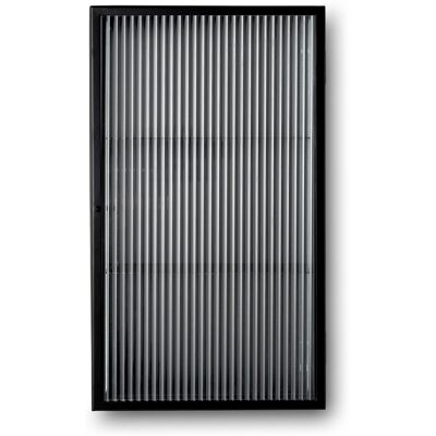 Ferm Living - Portaoggetti da parete Haze - Nero - Vetro scanalato - Designer Trine Andersen Ferm Living - Portaoggetti da parete Haze - Nero - Vetro scanalato - Designer Trine Andersen