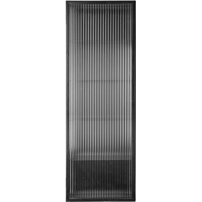 Ferm Living - Portaoggetti da parete Haze - Nero - Vetro scanalato Ferm Living - Portaoggetti da parete Haze - Nero - Vetro scanalato