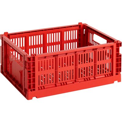 Hay - Cestino Colour Crate - Rosso - Polipropilene riciclato - Designer Studio Hay - Cestino Colour Crate - Rosso - Polipropilene riciclato - Designer Studio