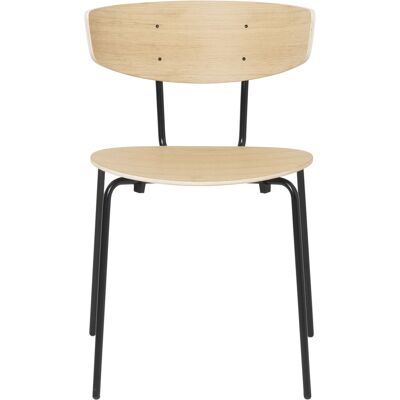 Ferm Living - Sedia impilabile Herman - Legno naturale - Acciaio laccato epossidico - Designer Herman Studio Ferm Living - Sedia impilabile Herman - Legno naturale - Acciaio laccato epossidico - Designer Herman Studio