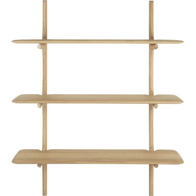 Mensola a Parete Ethnicraft PI - Quercia Naturale - 100x35x126cm Mensola a Parete Ethnicraft PI - Quercia Naturale - 100x35x126cm