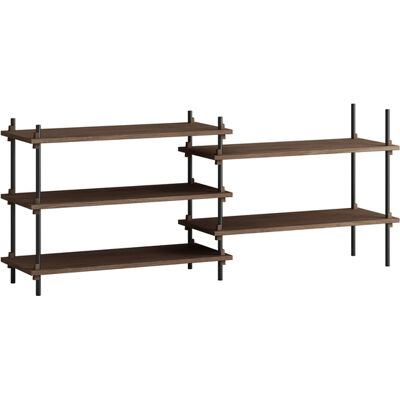 MOEBE - Scaffale Shelving System - Marrone - MDF impiallacciato rovere MOEBE - Scaffale Shelving System - Marrone - MDF impiallacciato rovere