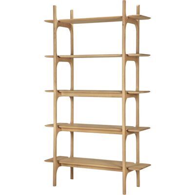 Ethnicraft - Libreria PI - Legno naturale - Massello di quercia oliato - Designer Alain van Havre Ethnicraft - Libreria PI - Legno naturale - Massello di quercia oliato - Designer Alain van Havre