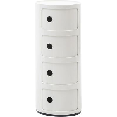 Kartell - Portaoggetti Componibili - Bianco - ABS - Designer Anna Castelli Ferrieri Kartell - Portaoggetti Componibili - Bianco - ABS - Designer Anna Castelli Ferrieri