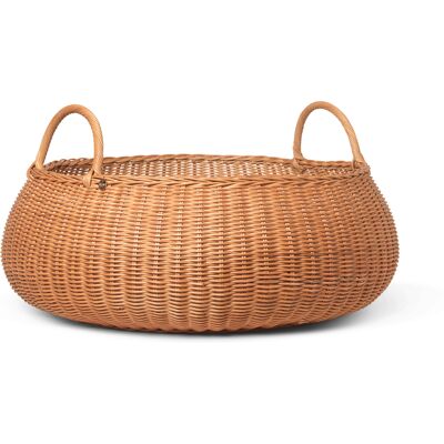 Ferm Living - Cestino Braided - Legno naturale - Rattan intrecciato Ferm Living - Cestino Braided - Legno naturale - Rattan intrecciato