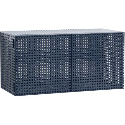 Hay - Portaoggetti da parete Perforated Cabinet - Blu - Acciaio termolaccato - Designer Muller Van Severen Hay - Portaoggetti da parete Perforated Cabinet - Blu - Acciaio termolaccato - Designer Muller Van Severen