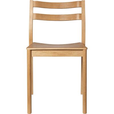 Ferm Living - Sedia impilabile Boda - Legno naturale - Impiallacciatura di rovere Ferm Living - Sedia impilabile Boda - Legno naturale - Impiallacciatura di rovere
