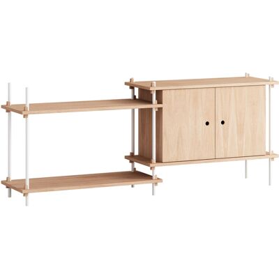 MOEBE - Scaffale Shelving System - Legno naturale - MDF impiallacciato rovere MOEBE - Scaffale Shelving System - Legno naturale - MDF impiallacciato rovere
