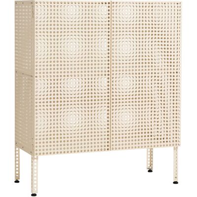 Hay - Credenza alta Perforated Cabinet - Bianco - Acciaio termolaccato - Designer Muller Van Severen Hay - Credenza alta Perforated Cabinet - Bianco - Acciaio termolaccato - Designer Muller Van Severen