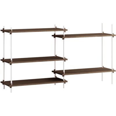 Moebe - Sistema di scaffalature - Marrone - MDF impiallacciato rovere Moebe - Sistema di scaffalature - Marrone - MDF impiallacciato rovere