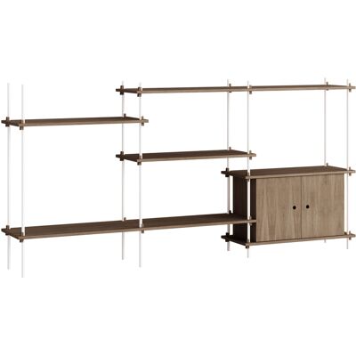 MOEBE - Scaffale Shelving System - Marrone - MDF impiallacciato rovere MOEBE - Scaffale Shelving System - Marrone - MDF impiallacciato rovere