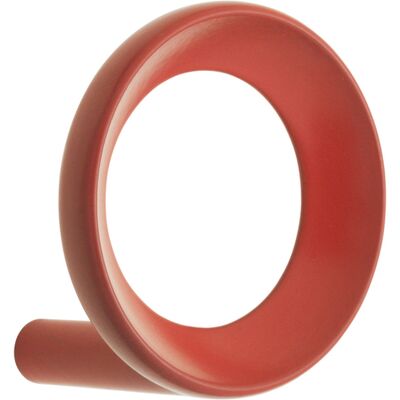 Gancio a Parete Loop di Normann Copenhagen Rosso - Design Minimalista Gancio a Parete Loop di Normann Copenhagen Rosso - Design Minimalista