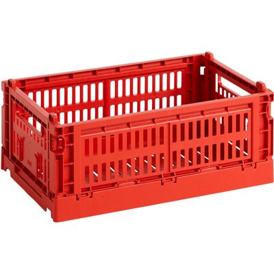 Hay - Cestino Colour Crate - Rosso - Polipropilene riciclato - Designer Studio Hay - Cestino Colour Crate - Rosso - Polipropilene riciclato - Designer Studio