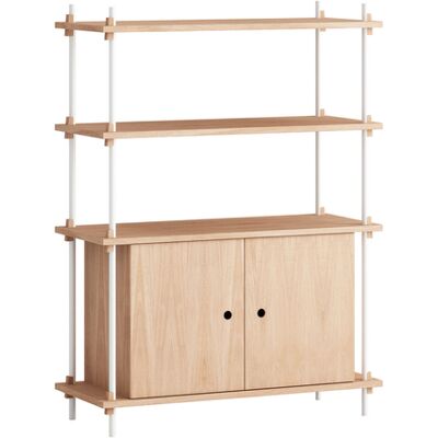 MOEBE - Scaffale Shelving System - Legno naturale - MDF impiallacciato rovere MOEBE - Scaffale Shelving System - Legno naturale - MDF impiallacciato rovere