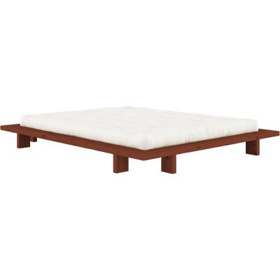 KARUP - Letto matrimoniale Japan - Rosso - Pino massello certificato FSC KARUP - Letto matrimoniale Japan - Rosso - Pino massello certificato FSC