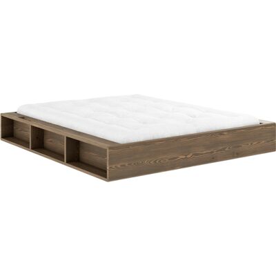 KARUP - Letto matrimoniale Ziggy - Marrone - Pino massello laccato certificato FSC KARUP - Letto matrimoniale Ziggy - Marrone - Pino massello laccato certificato FSC