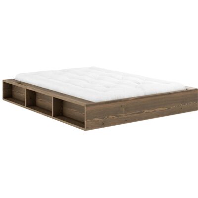 KARUP - Letto matrimoniale Ziggy - Marrone - Pino massello laccato certificato FSC KARUP - Letto matrimoniale Ziggy - Marrone - Pino massello laccato certificato FSC