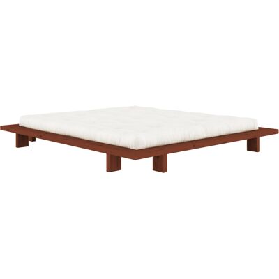 KARUP - Letto matrimoniale Japan - Rosso - Pino massello certificato FSC KARUP - Letto matrimoniale Japan - Rosso - Pino massello certificato FSC