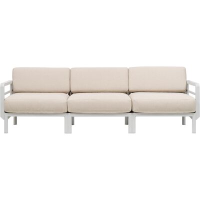 NARDI - Divano da giardino imbottito Maximo - Beige - Tessuto acrilico Sunbrella - Designer Raffaello Galiotto NARDI - Divano da giardino imbottito Maximo - Beige - Tessuto acrilico Sunbrella - Designer Raffaello Galiotto