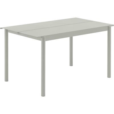 Muuto - Tavolo rettangolare Linear - Grigio - Acciaio verniciato a polvere - Designer Thomas Bentzen Muuto - Tavolo rettangolare Linear - Grigio - Acciaio verniciato a polvere - Designer Thomas Bentzen
