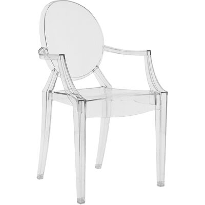 Kartell - Set di 4 poltrone impilabili Ghost - Trasparente - policarbonato - Designer Philippe Starck Kartell - Set di 4 poltrone impilabili Ghost - Trasparente - policarbonato - Designer Philippe Starck