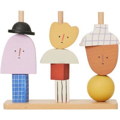Ferm Living - Giocattolo da impilare Jeu bois - Multicolore - Faggio - Designer Trine Andersen Ferm Living - Giocattolo da impilare Jeu bois - Multicolore - Faggio - Designer Trine Andersen