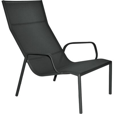 Fermob - Poltroncina lounge impilabile Cadiz - Nero - Tela Batyline - Designer Antoine Lesur Fermob - Poltroncina lounge impilabile Cadiz - Nero - Tela Batyline - Designer Antoine Lesur