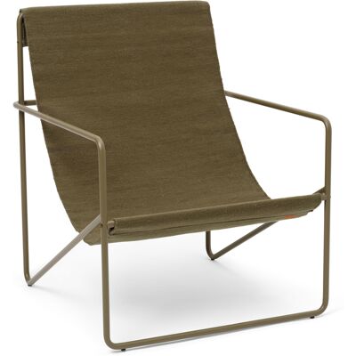 Ferm Living - Poltrona Désert - Verde - Tessuto riciclato - Designer Trine Andersen Ferm Living - Poltrona Désert - Verde - Tessuto riciclato - Designer Trine Andersen