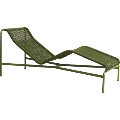Hay - Sdraio fissa Palissade Cord - Verde - Corda in tessuto di poliestere riciclato - Designer Ronan & Erwan Bouroullec Hay - Sdraio fissa Palissade Cord - Verde - Corda in tessuto di poliestere riciclato - Designer Ronan & Erwan Bouroullec