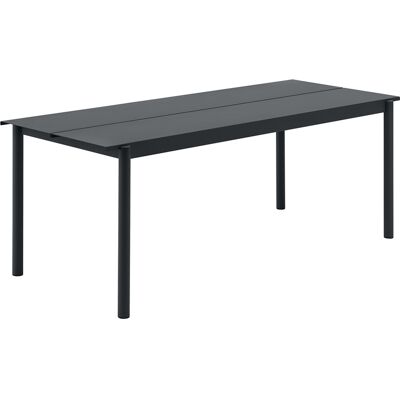 Muuto - Tavolo rettangolare Linear - Nero - Acciaio verniciato a polvere - Designer Thomas Bentzen Muuto - Tavolo rettangolare Linear - Nero - Acciaio verniciato a polvere - Designer Thomas Bentzen
