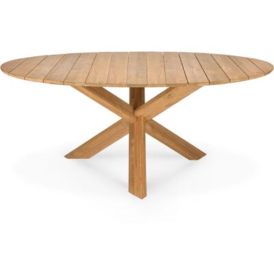 Ethnicraft - Tavolo rotondo Circle - Legno naturale - Teak massello - Designer Alain van Havre Ethnicraft - Tavolo rotondo Circle - Legno naturale - Teak massello - Designer Alain van Havre