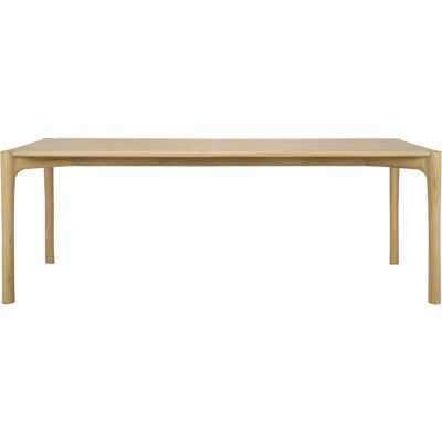 Ethnicraft - Tavolo rettangolare in legno naturale - Quercia - 220x95cm - Collezione PI Ethnicraft - Tavolo rettangolare in legno naturale - Quercia - 220x95cm - Collezione PI