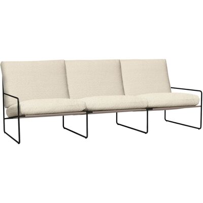 Ferm Living - Divano da giardino imbottito Désert - Bianco - Tessuto bouclé outdoor Ferm Living - Divano da giardino imbottito Désert - Bianco - Tessuto bouclé outdoor