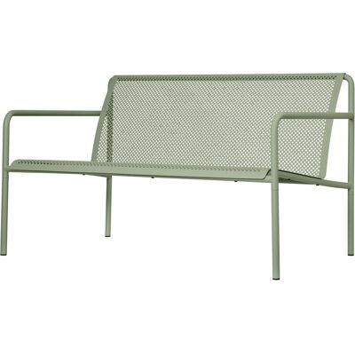 Ferm Living - Panca con schienale Dapple - Verde - Acciaio zincato verniciato a polvere - Designer Says Who Ferm Living - Panca con schienale Dapple - Verde - Acciaio zincato verniciato a polvere - Designer Says Who