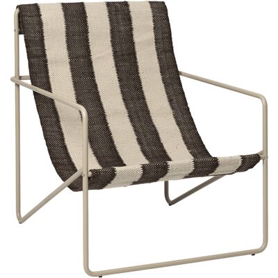 Ferm Living - Poltrona Désert - Marrone - Tessuto riciclato Ferm Living - Poltrona Désert - Marrone - Tessuto riciclato