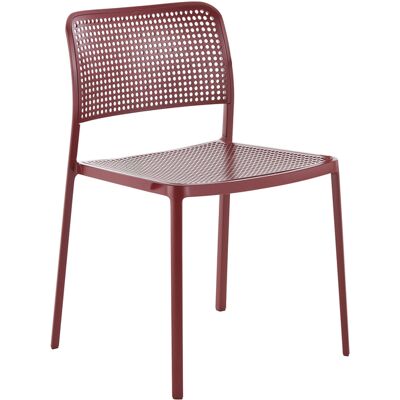 Kartell - Sedia impilabile Audrey - Rosso - alluminio verniciato - Designer Piero Lissoni Kartell - Sedia impilabile Audrey - Rosso - alluminio verniciato - Designer Piero Lissoni