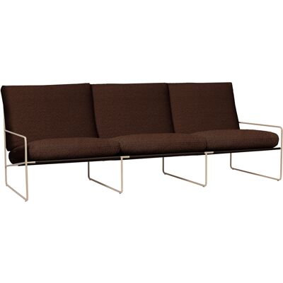 Ferm Living - Divano da giardino imbottito Désert - Marrone - Tessuto bouclé outdoor Ferm Living - Divano da giardino imbottito Désert - Marrone - Tessuto bouclé outdoor