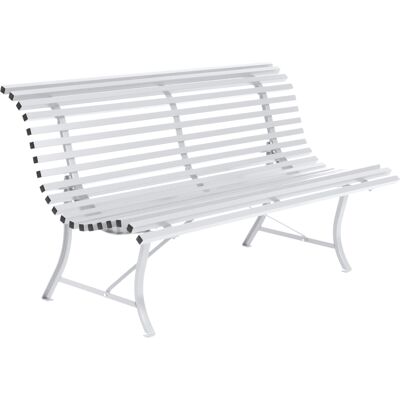 Panca da giardino Louisiane di Fermob - Acciaio, Bianco, 150 cm - Panca da giardino Panca da giardino Louisiane di Fermob - Acciaio, Bianco, 150 cm - Panca da giardino