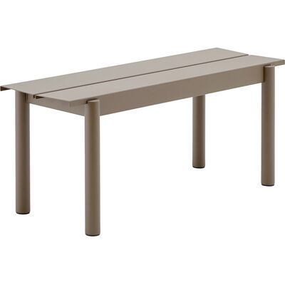 Muuto - Panchina Linear - Beige - Acciaio zincato verniciato a polvere - Designer Thomas Bentzen Muuto - Panchina Linear - Beige - Acciaio zincato verniciato a polvere - Designer Thomas Bentzen